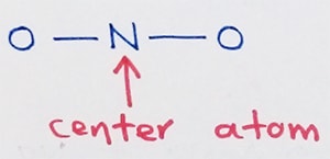 center atom of NO2